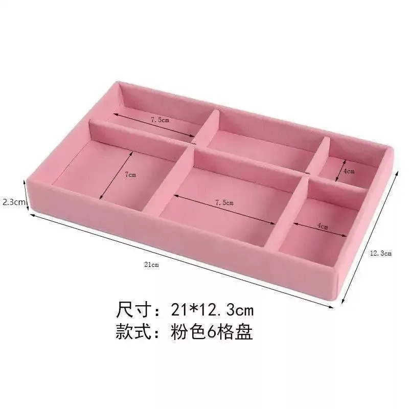 Écrin de rangement portable en velours pour bijoux, présentoir empilable pour bagues, boucles d'oreilles et colliers 8