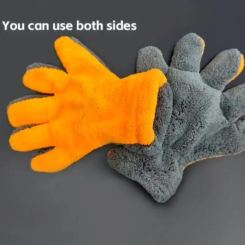 Gant de nettoyage intérieur de carrosserie automobile en microfibre 6