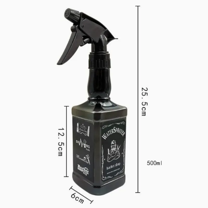 Bouteille vaporisateur de coiffure 500 ml / 650 ml, pulvérisateur d'eau rétro pour salon de coiffure 3