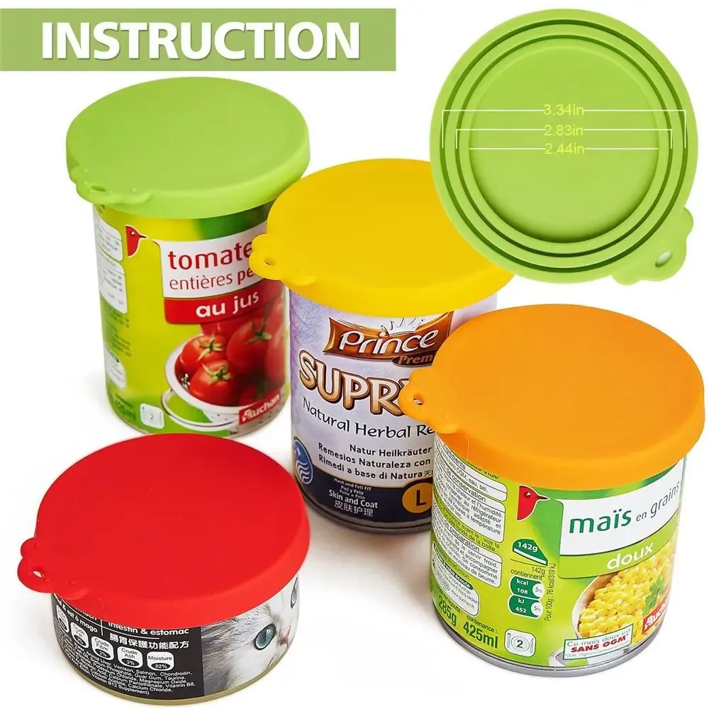 Couvercle réutilisable en silicone 3 en 1 pour conserves 2