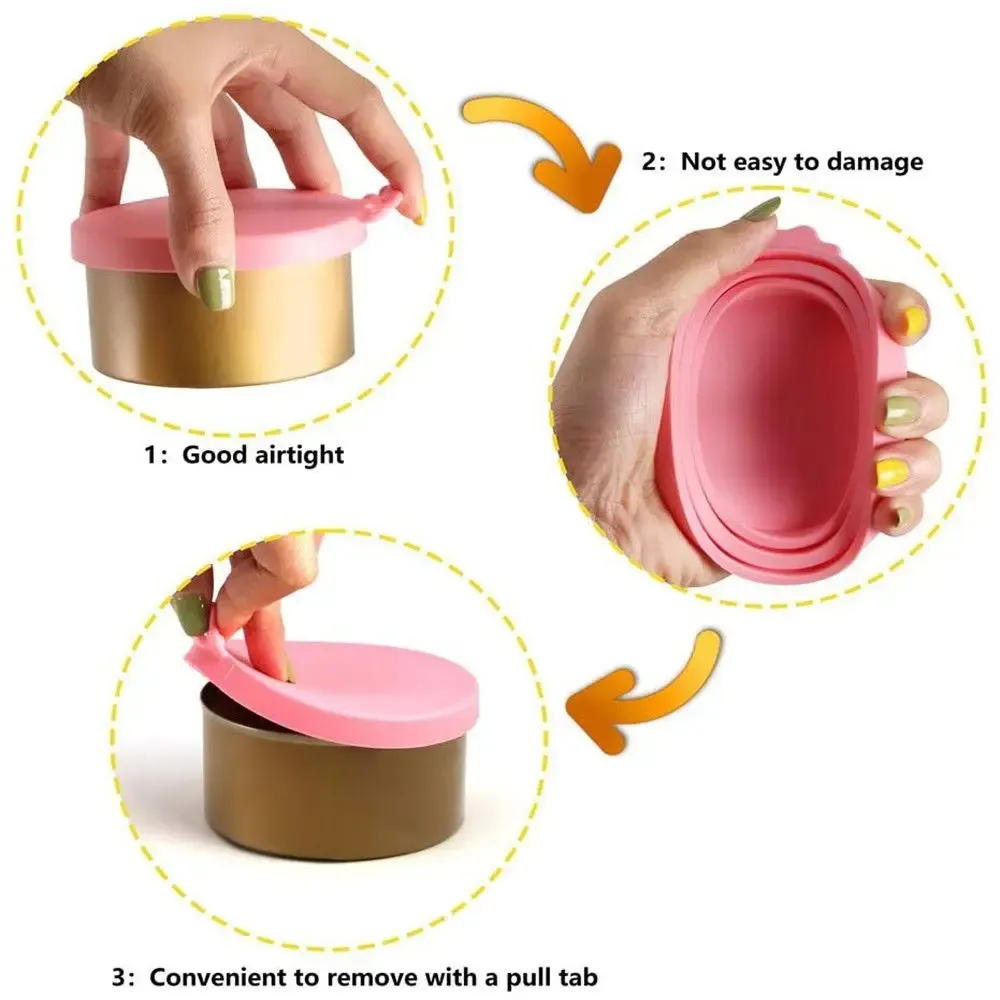 Couvercle silicone pour conserve, vue de dessus