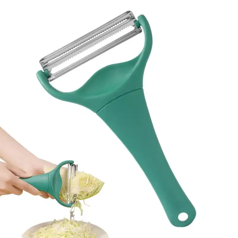 Trancheuse à chou, broyeur portatif, éplucheur à pommes de terre double tête et hachoir multifonction en acier inoxydable pour légumes et concombres 1