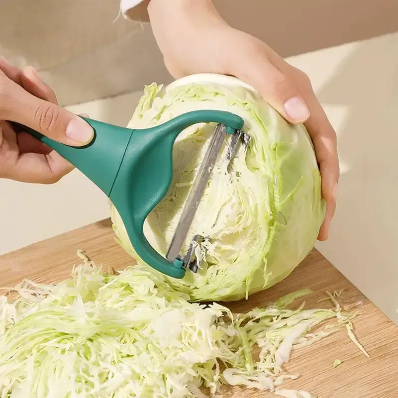 Trancheuse à chou, broyeur portatif, éplucheur à pommes de terre double tête et hachoir multifonction en acier inoxydable pour légumes et concombres 6