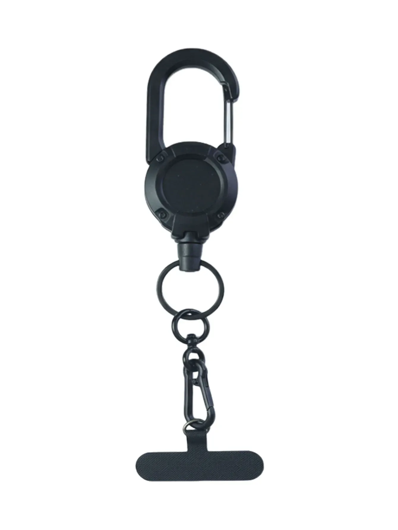 Cordon rétractable pour téléphone avec mousqueton multifonction Xyun, porte-badge et boucle de fixation 10