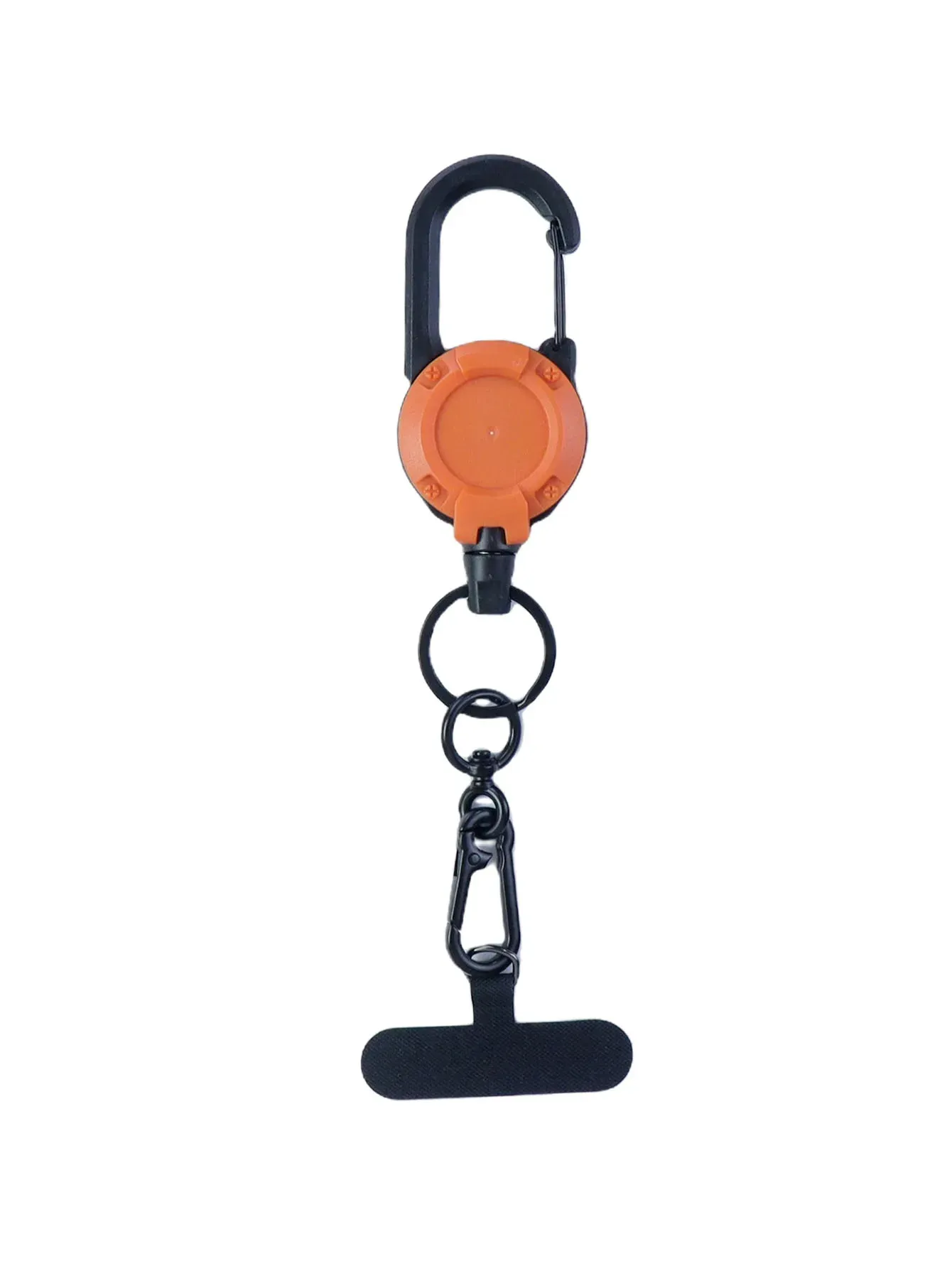 Cordon rétractable pour téléphone avec mousqueton multifonction Xyun, porte-badge et boucle de fixation 7