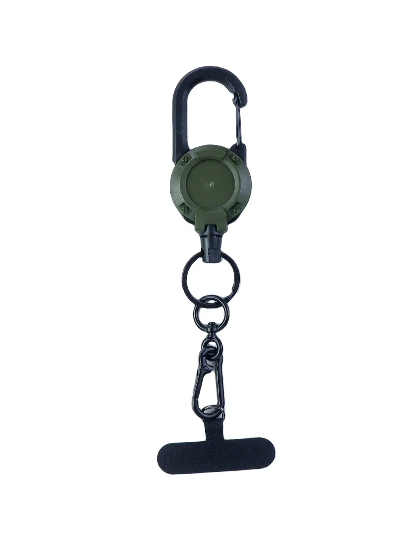 Cordon rétractable pour téléphone avec mousqueton multifonction Xyun, porte-badge et boucle de fixation 8