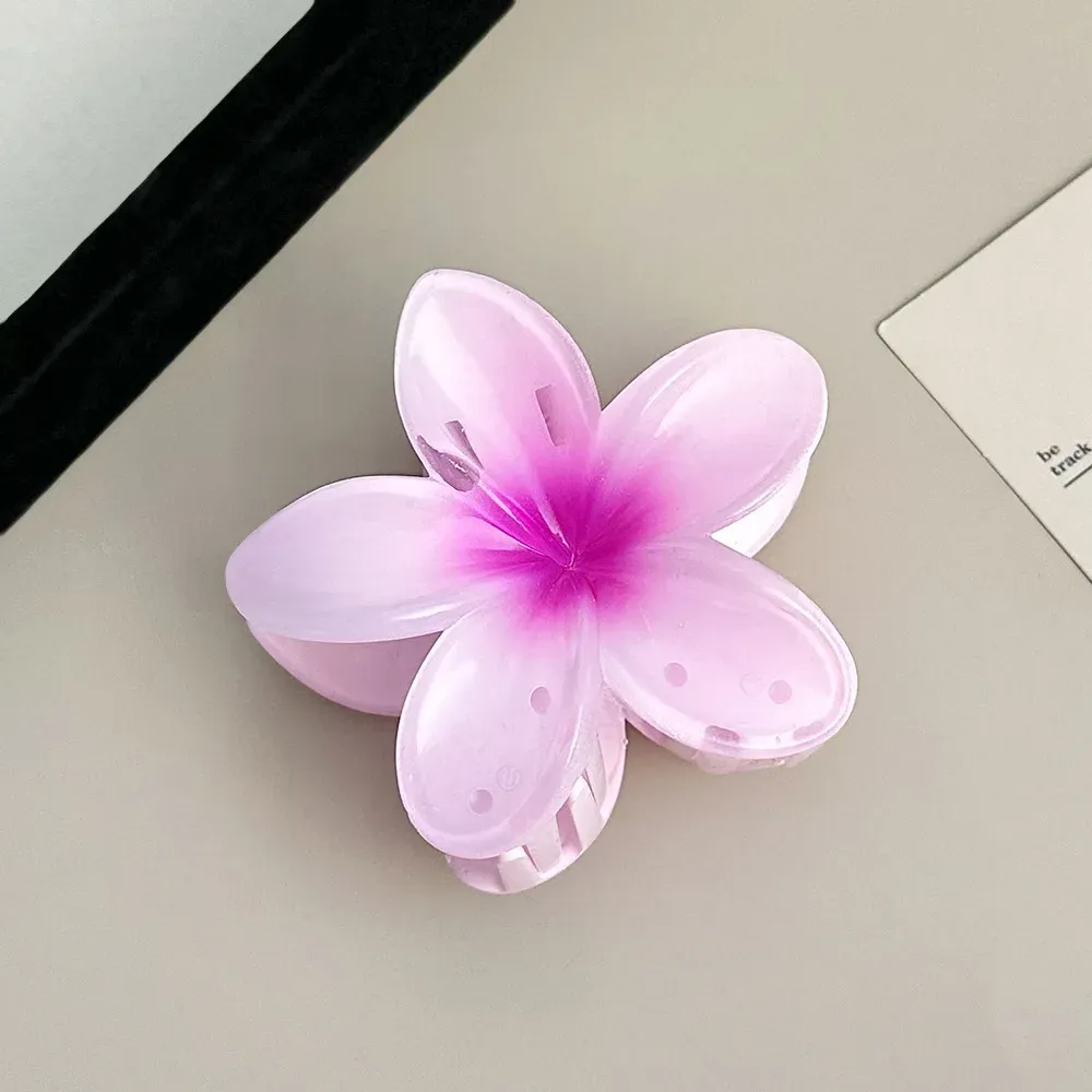 Pinces à cheveux fleur d'œuf, pinces de plage hawaïennes, épingles à cheveux bohèmes pour filles, accessoire capillaire Dopamine Y2K 13