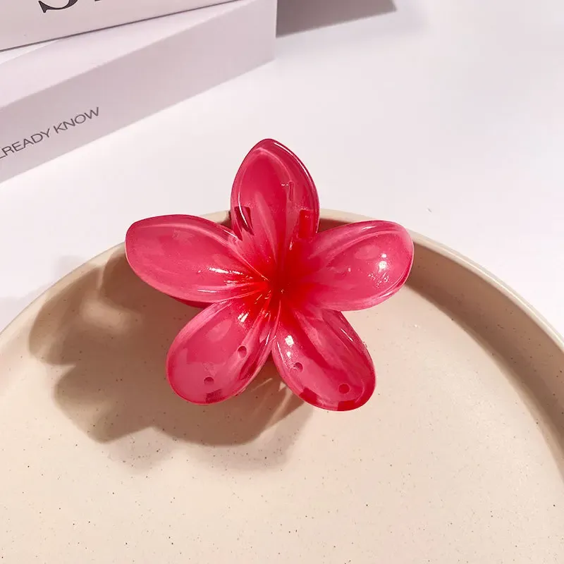 Pinces à cheveux fleur d'œuf, pinces de plage hawaïennes, épingles à cheveux bohèmes pour filles, accessoire capillaire Dopamine Y2K 17
