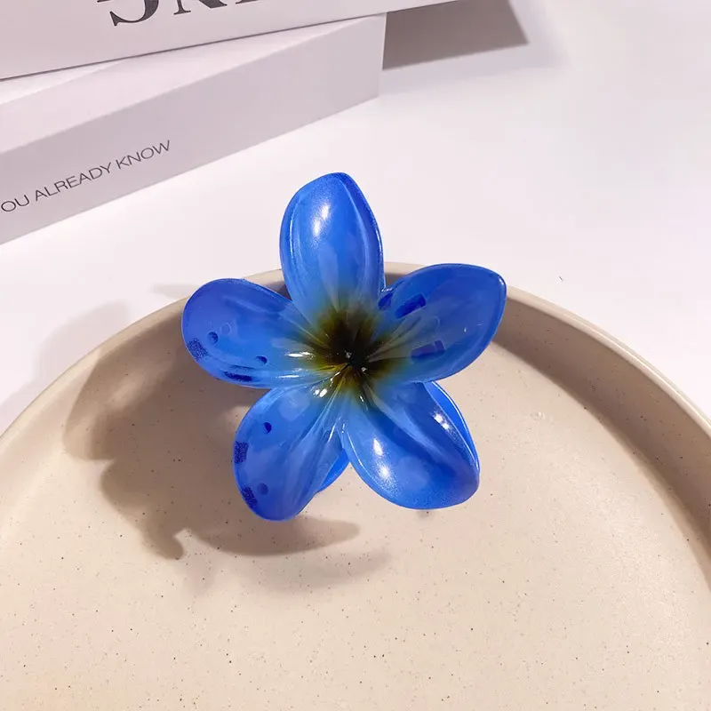 Pinces à cheveux fleur d'œuf, pinces de plage hawaïennes, épingles à cheveux bohèmes pour filles, accessoire capillaire Dopamine Y2K 10
