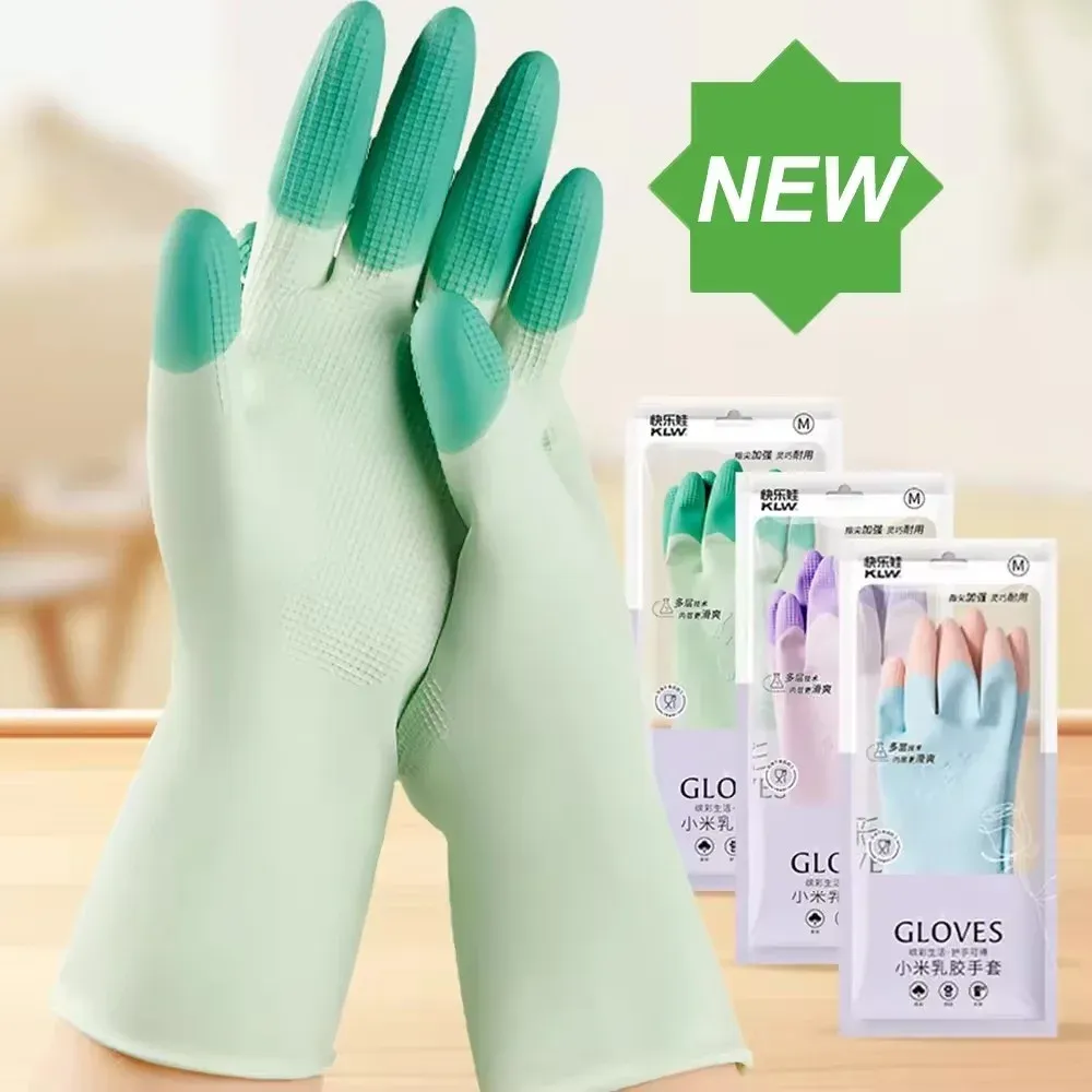 Gants de nettoyage en silicone pour la vaisselle, vue d'ensemble