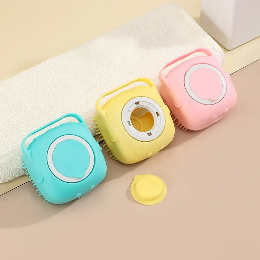 Brosse de bain en silicone pour animaux de compagnie, brosse de massage et épilateur pour chats et chiens 2