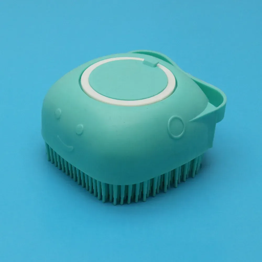 Brosse de bain en silicone pour animaux de compagnie, brosse de massage et épilateur pour chats et chiens 5