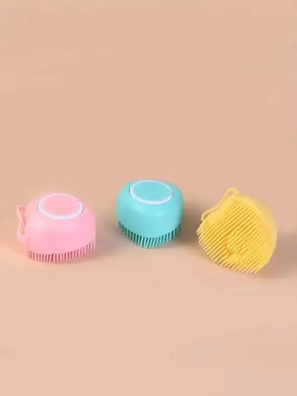 Brosse de bain en silicone, présentation produit