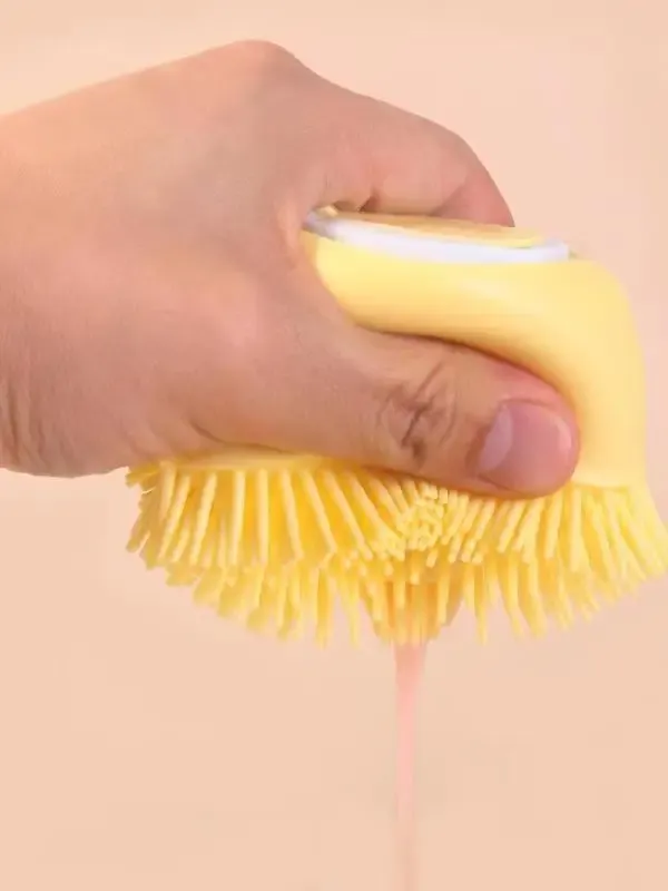 Brosse de bain pour animaux de compagnie, finition soignée