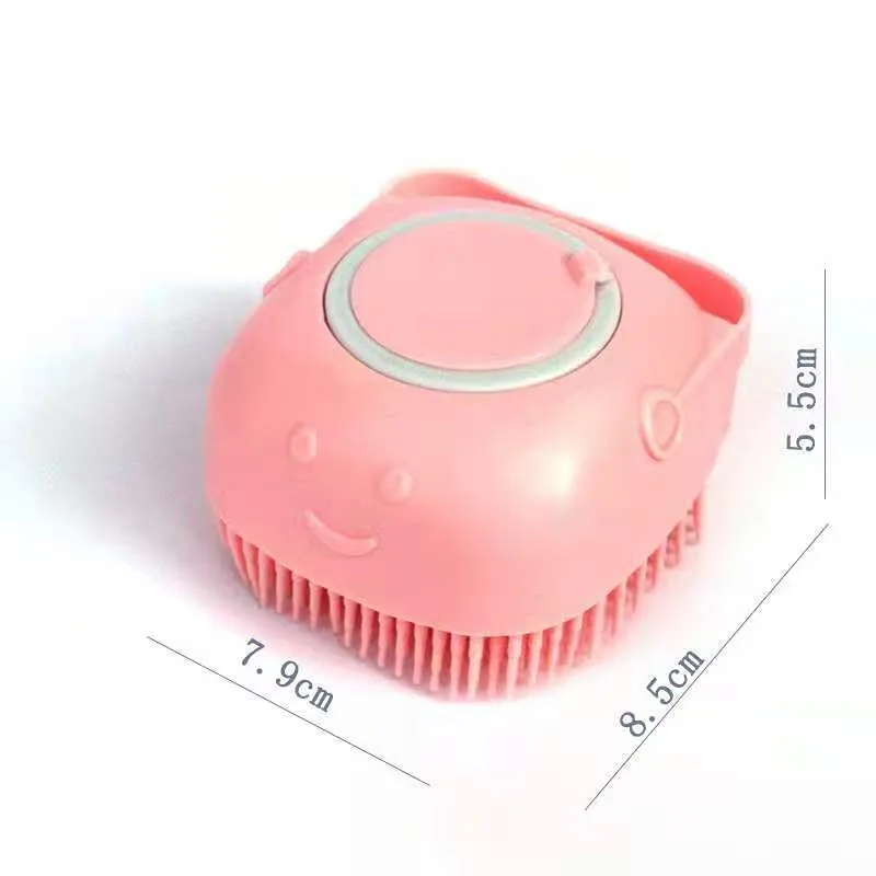 Brosse de bain en silicone pour animaux de compagnie