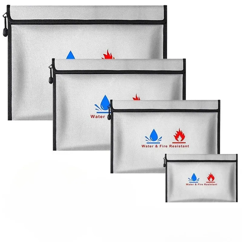 Pochette à documents ignifuge et étanche avec fermeture à glissière 5