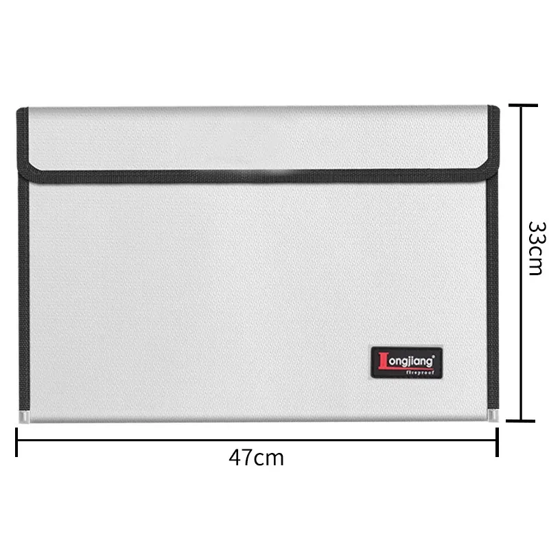 Pochette à documents ignifuge et étanche avec fermeture à glissière 10