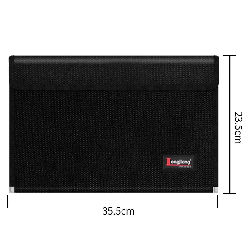 Pochette à documents ignifuge et étanche avec fermeture à glissière 7