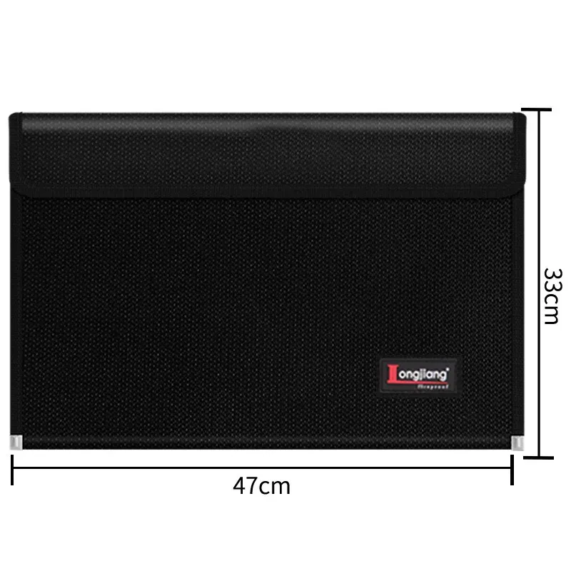 Pochette à documents ignifuge et étanche avec fermeture à glissière 8