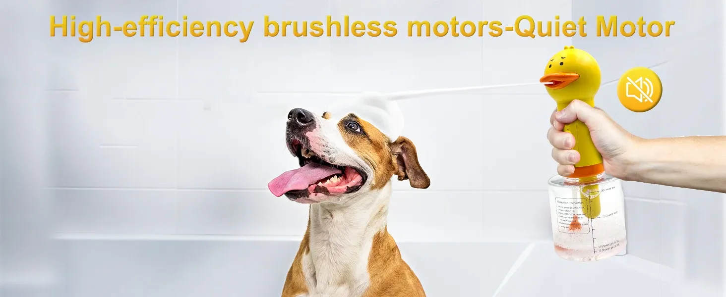 Distributeur de mousse en situation de bain