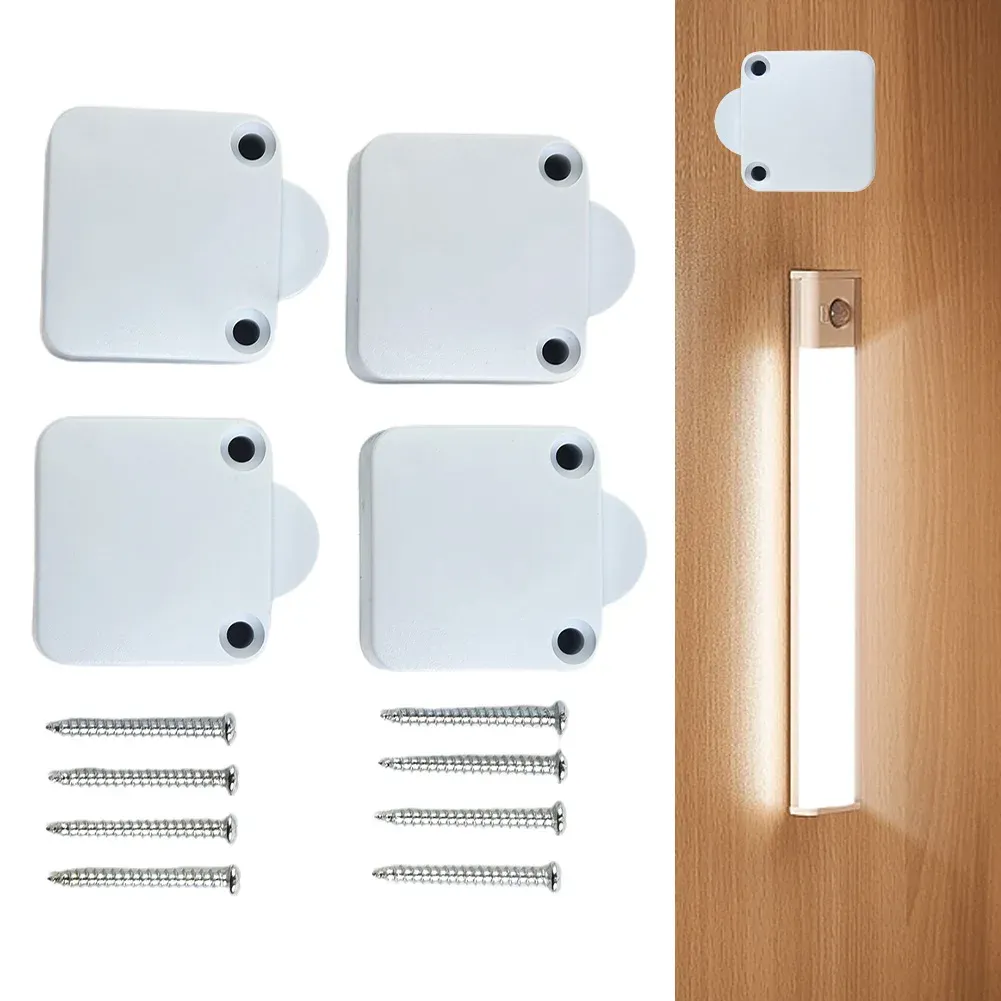 4 pièces interrupteur de porte pour garde-manger, placard et armoire, lumière blanche électrique Tobin avec vis 6