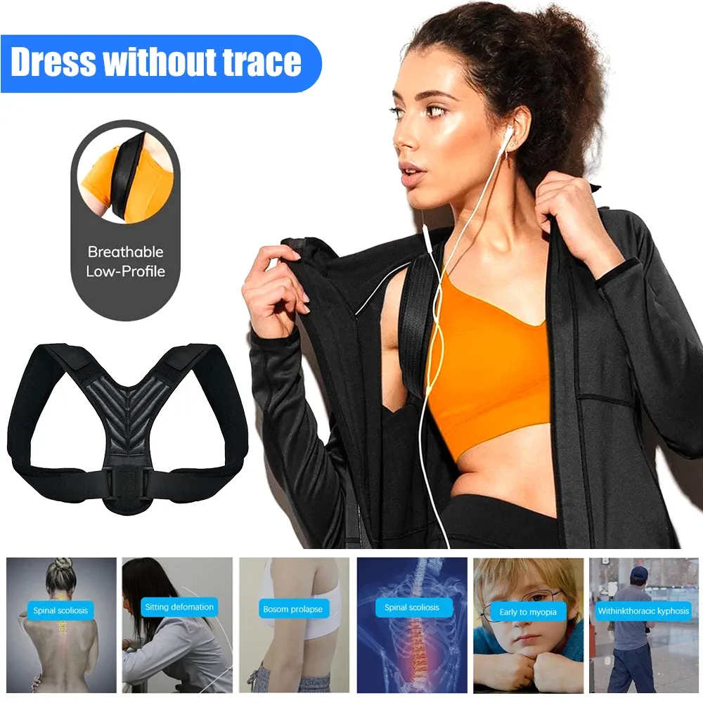 Correcteur de posture, détail du système de maintien