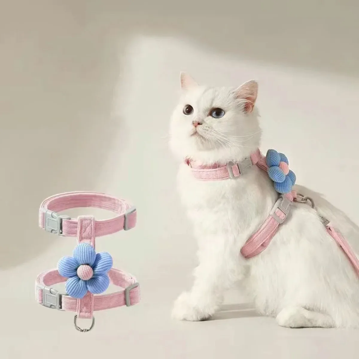 Harnais pour chat, finitions