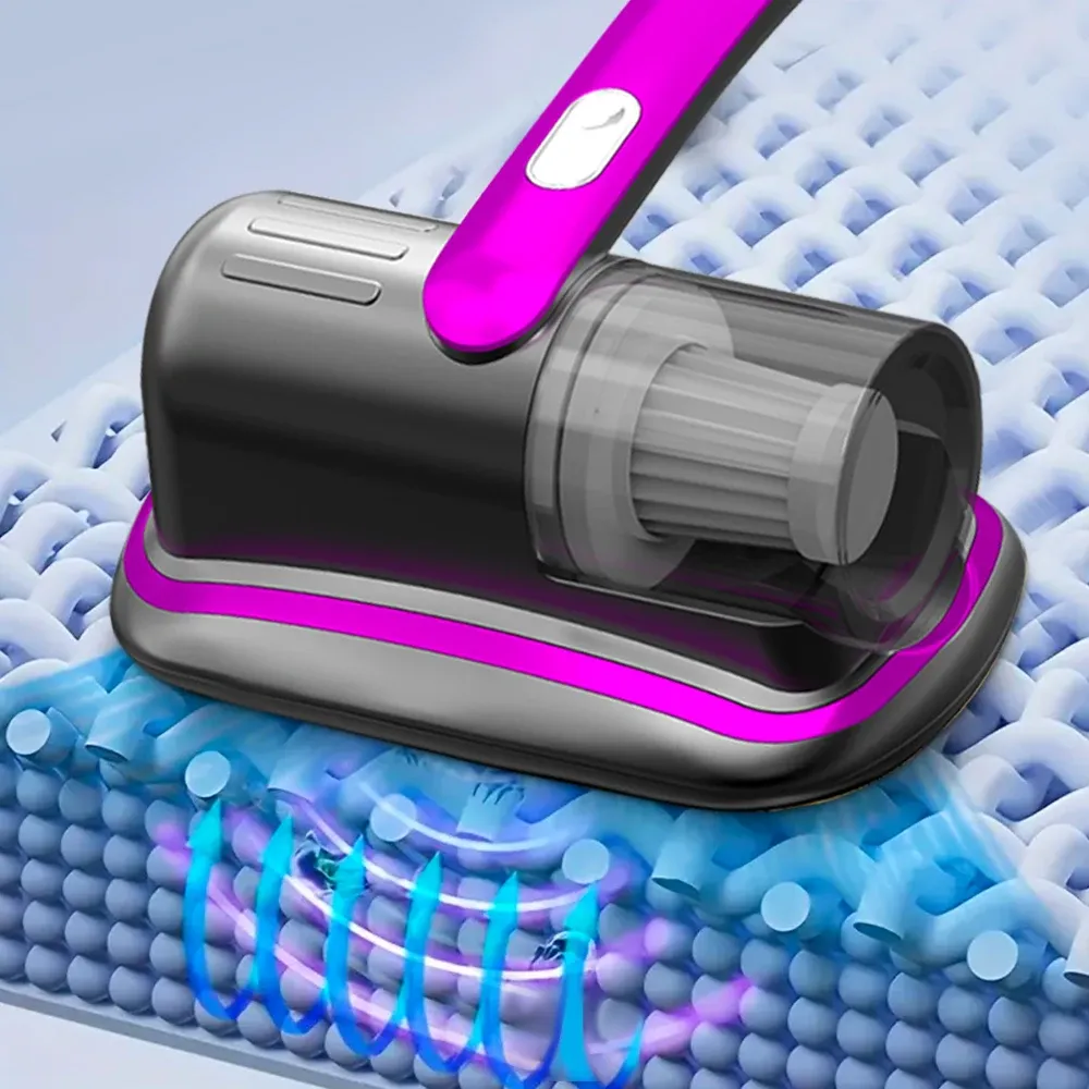 Aspirateur à matelas en situation de nettoyage