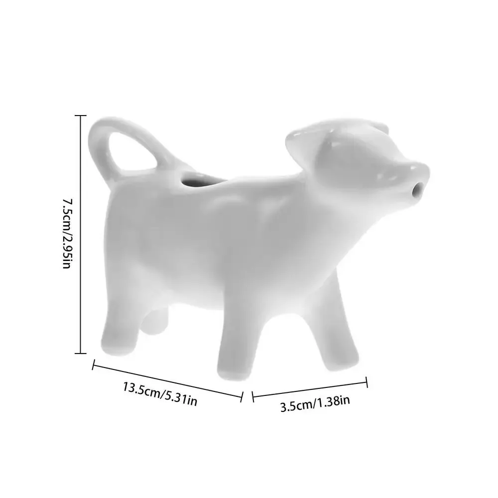 Pichet en céramique vache, vue d'ensemble de l'accessoire
