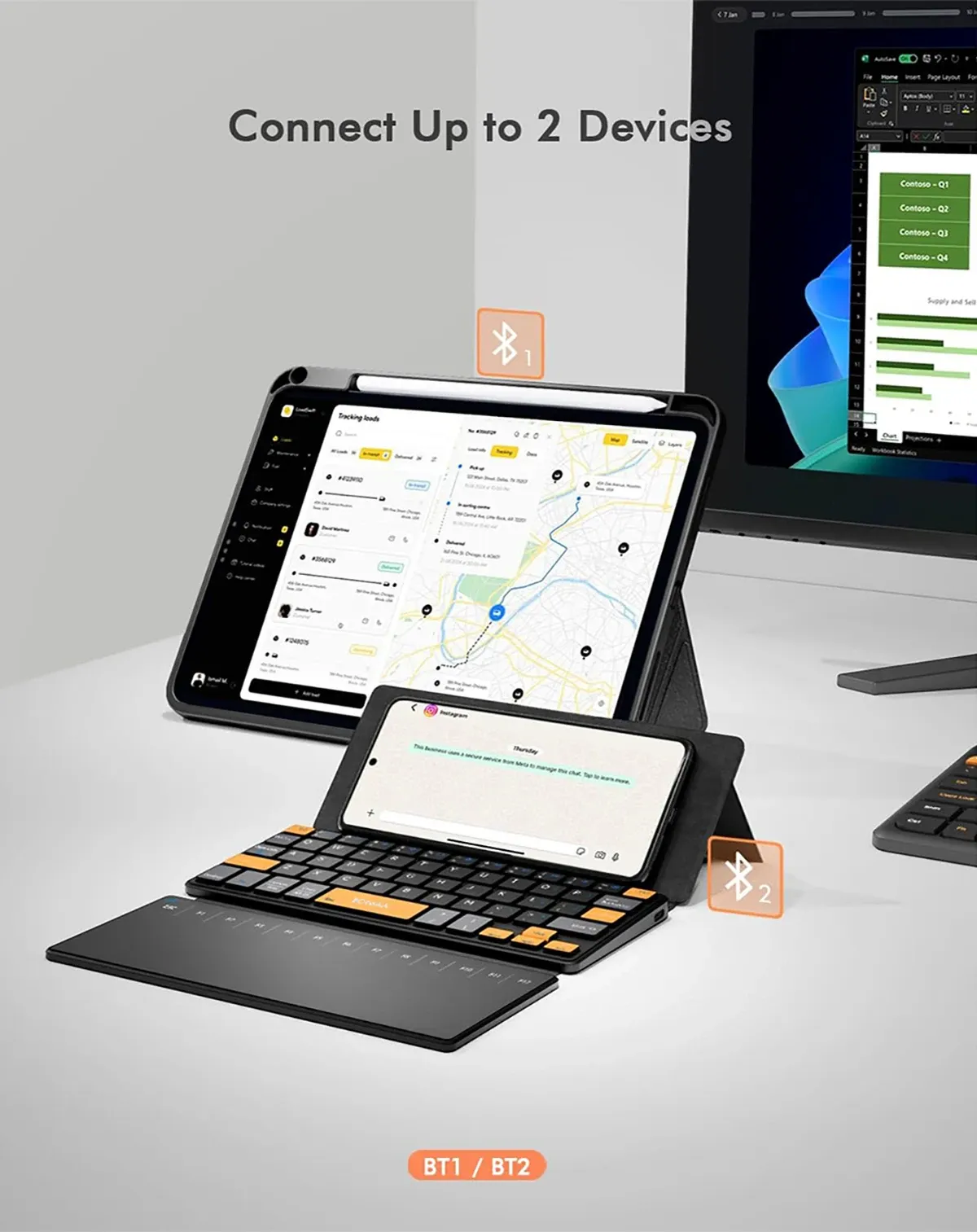 Clavier de voyage sans fil portable