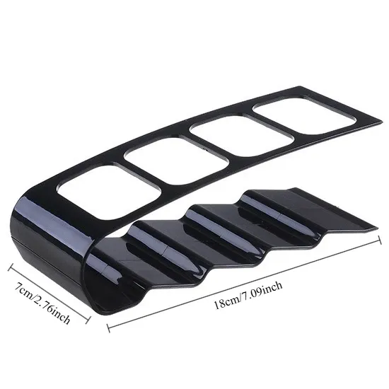 Organisateur de télécommande à 4 compartiments, support de rangement de bureau créatif en plastique polyvalent 6