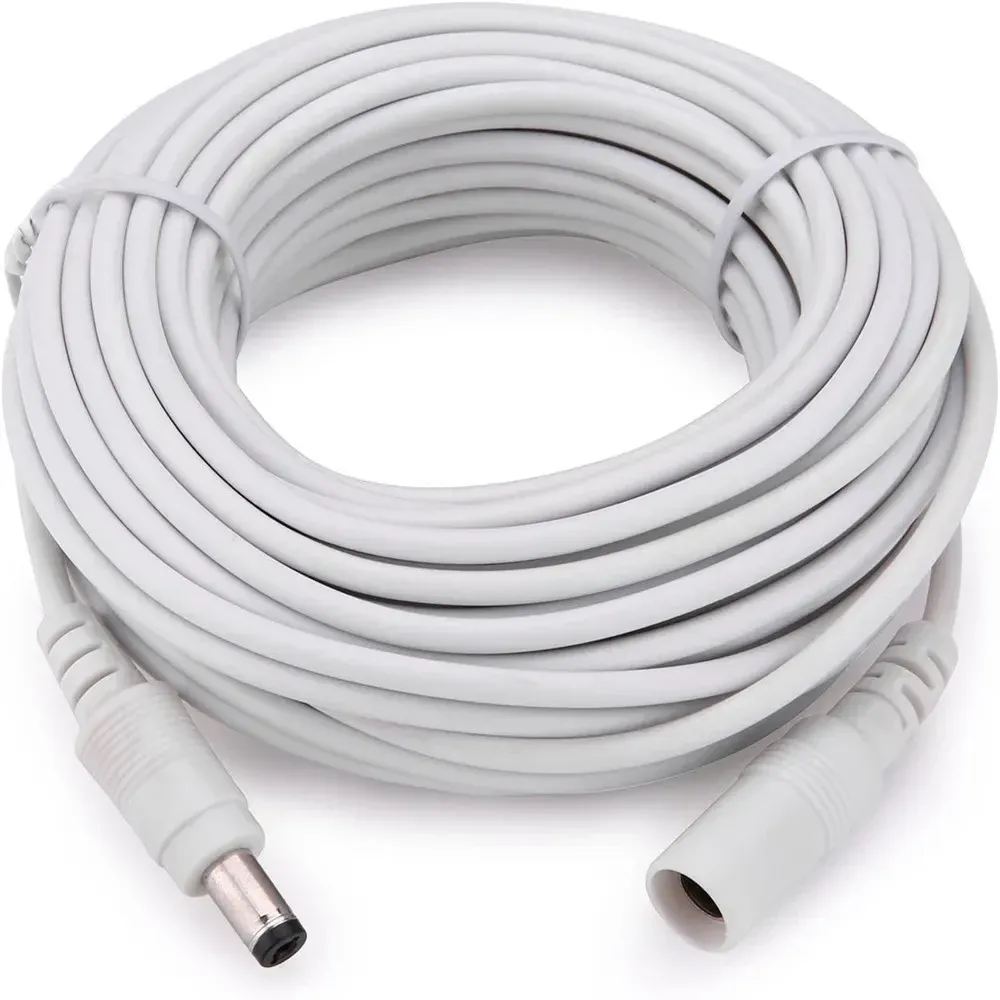 Câble d'extension d'alimentation CC 12 V 5,5 x 2,1 mm pour caméra WiFi, cordon mâle-femelle pour routeur et caméra de vidéosurveillance - Image 1