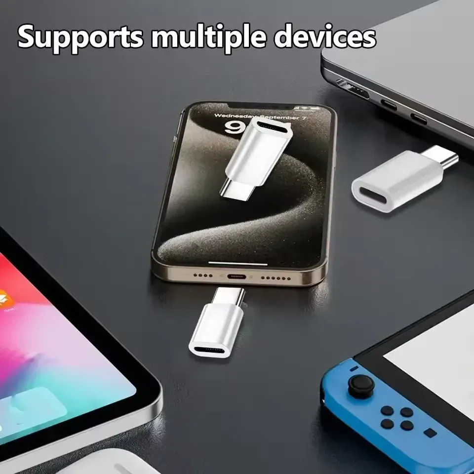 Adaptateur de charge rapide USB-C vers Lightning pour iPhone 17, 15 et Samsung/Google 3