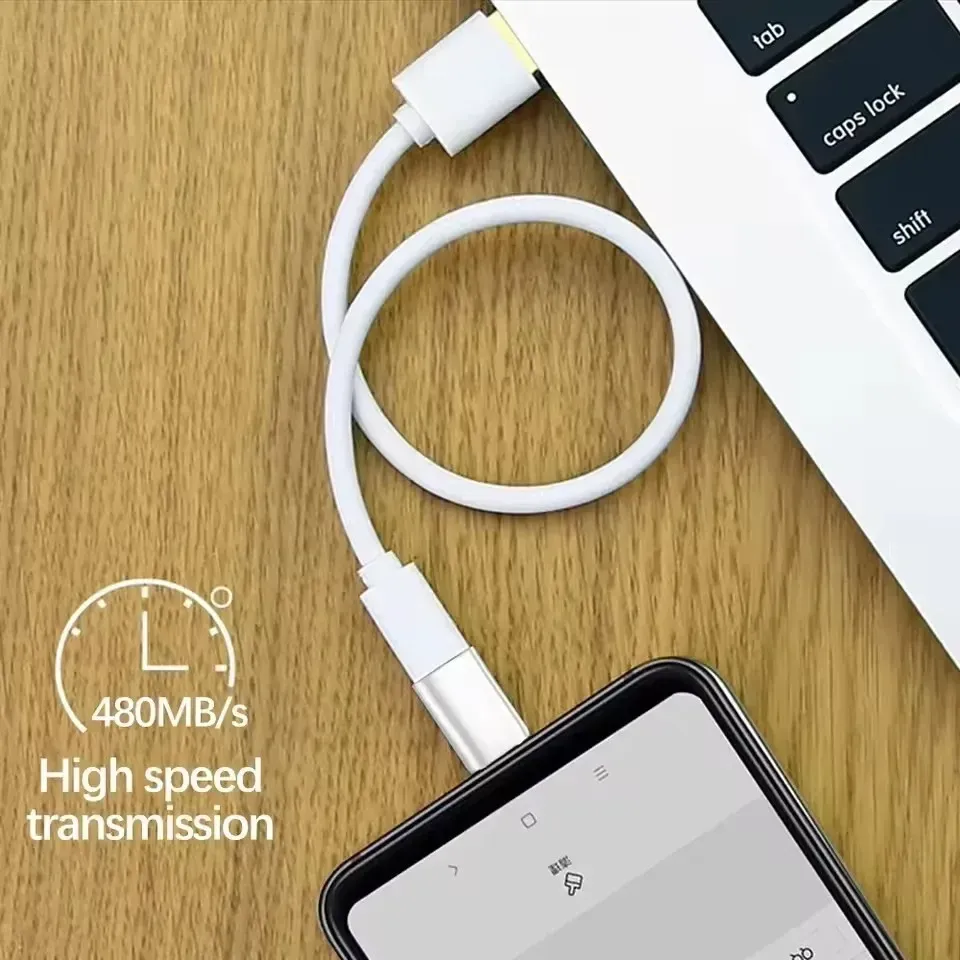 Adaptateur de charge rapide USB-C vers Lightning pour iPhone 17, 15 et Samsung/Google 5