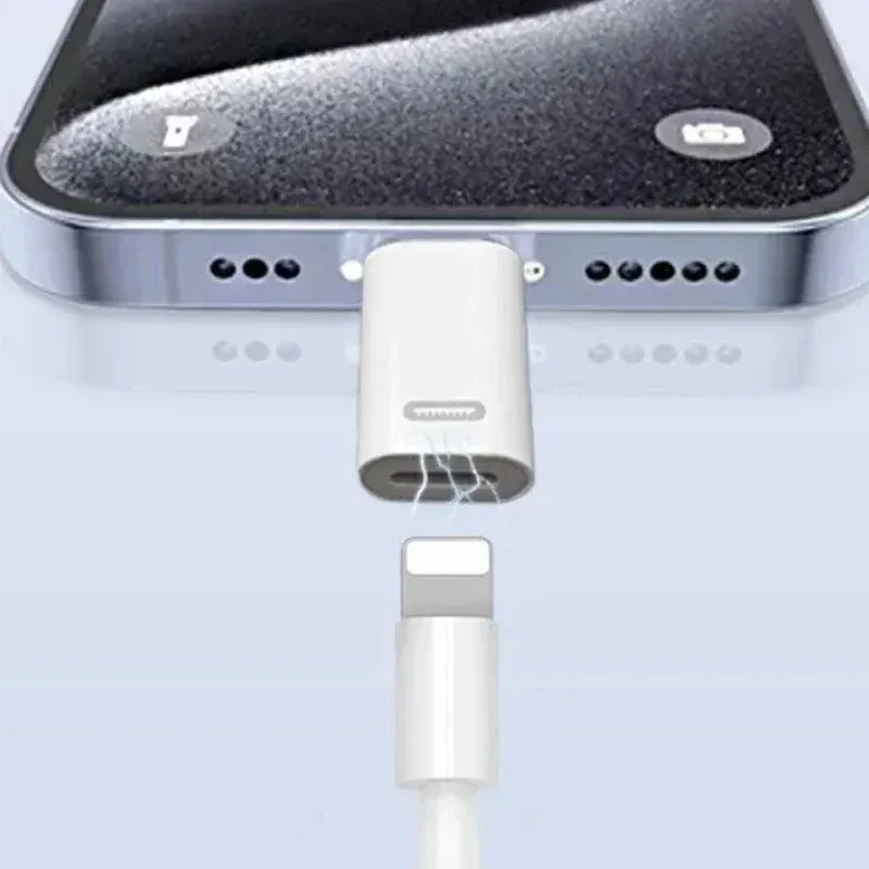 Adaptateur USB-C vers Lightning en utilisation