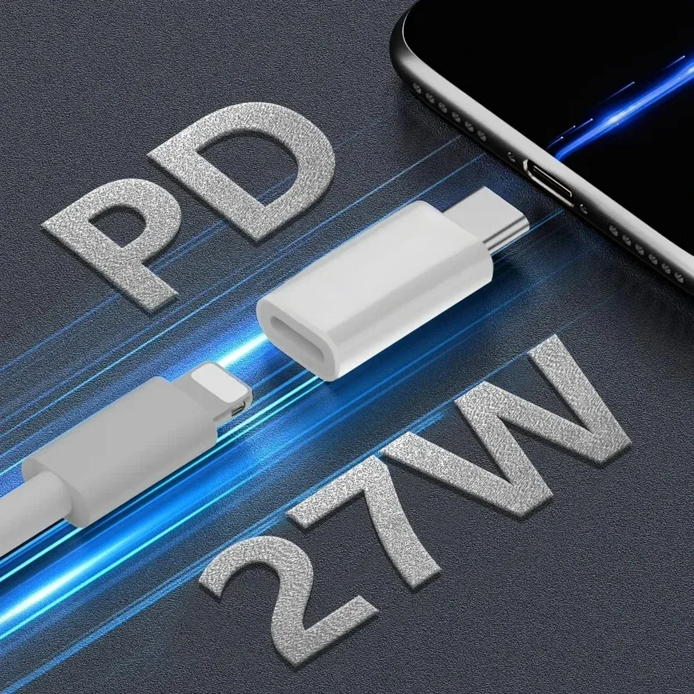 Adaptateur USB-C vers Lightning, design épuré