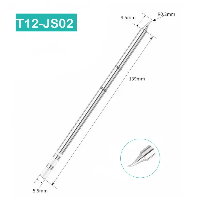 Pointe de fer à souder T12 T12-D24 ILS J02 K KU pour Hakko FX951, kit de station de soudage T12 pour bricolage, outils de soudage 10