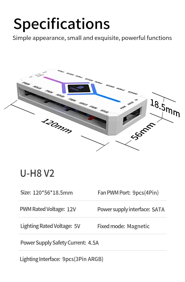 Finition et détails du hub UPSIREN U-H8