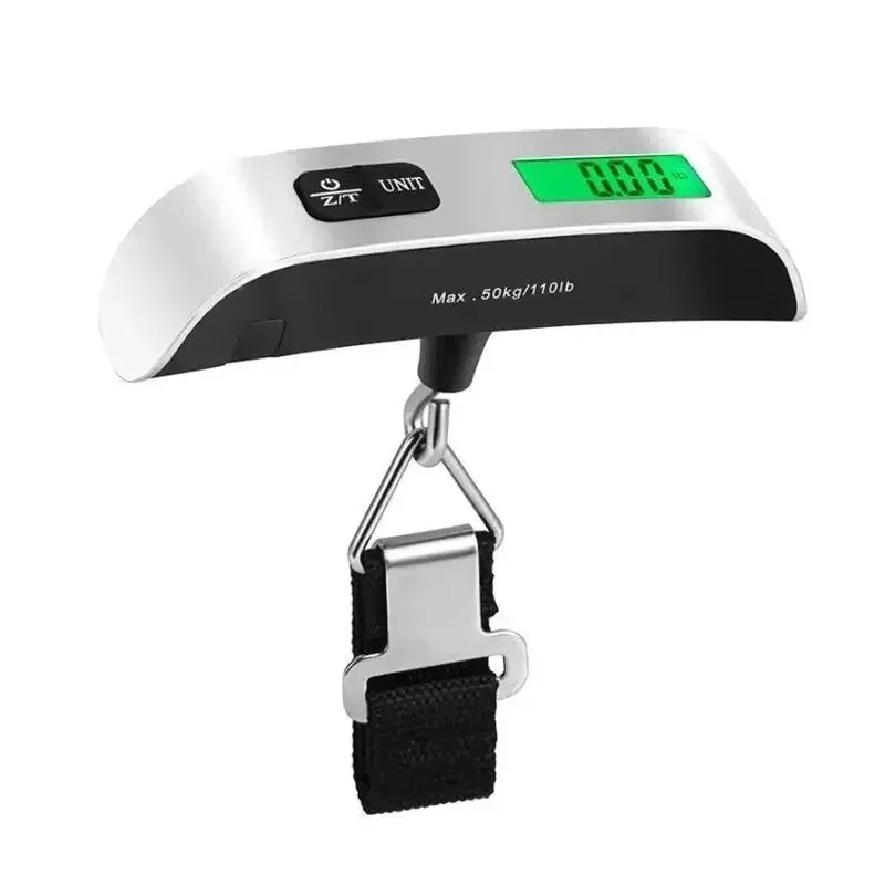 Balance à bagages numérique portable, 0,110 lb / 50 kg, avec écran LCD, mini balance électronique de poche