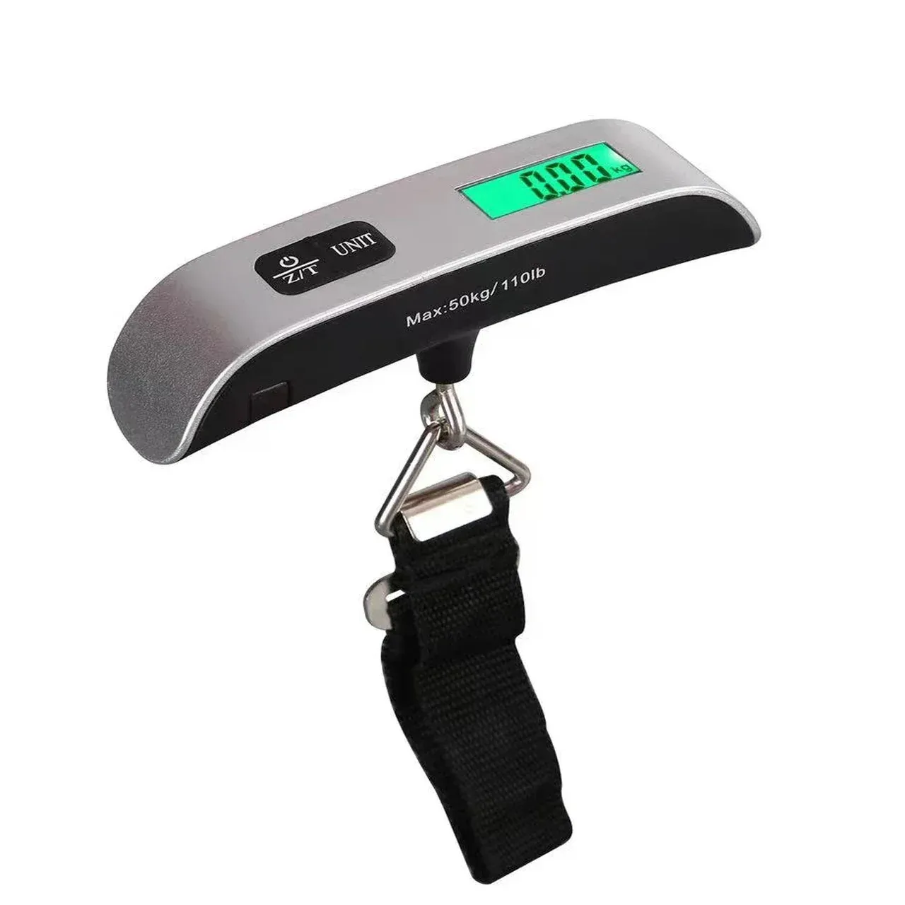 Balance à bagages numérique portable, 0,110 lb / 50 kg, avec écran LCD, mini balance électronique de poche 8