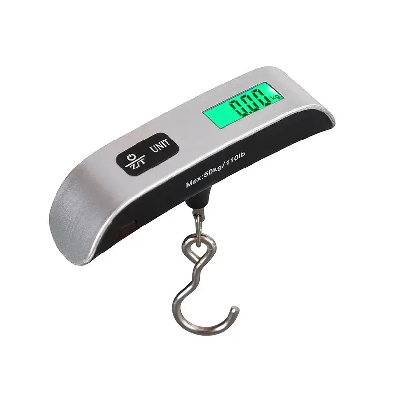 Balance à bagages numérique portable, 0,110 lb / 50 kg, avec écran LCD, mini balance électronique de poche 7