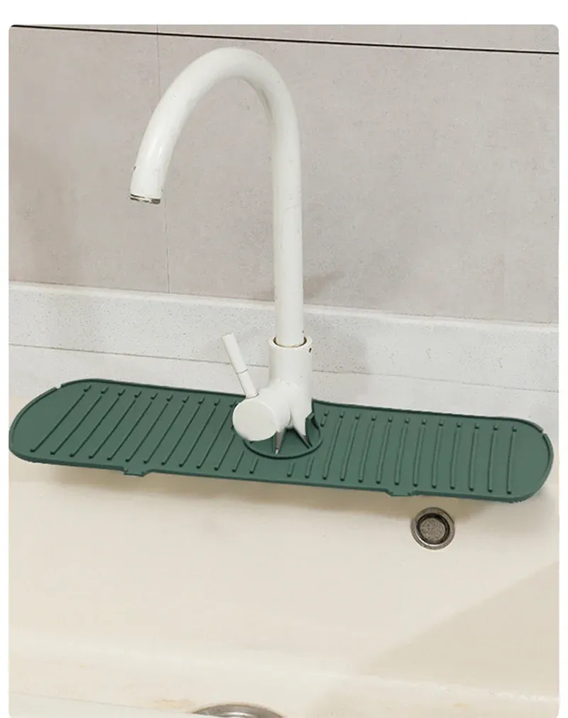 Détail des ondulations du tapis de robinet