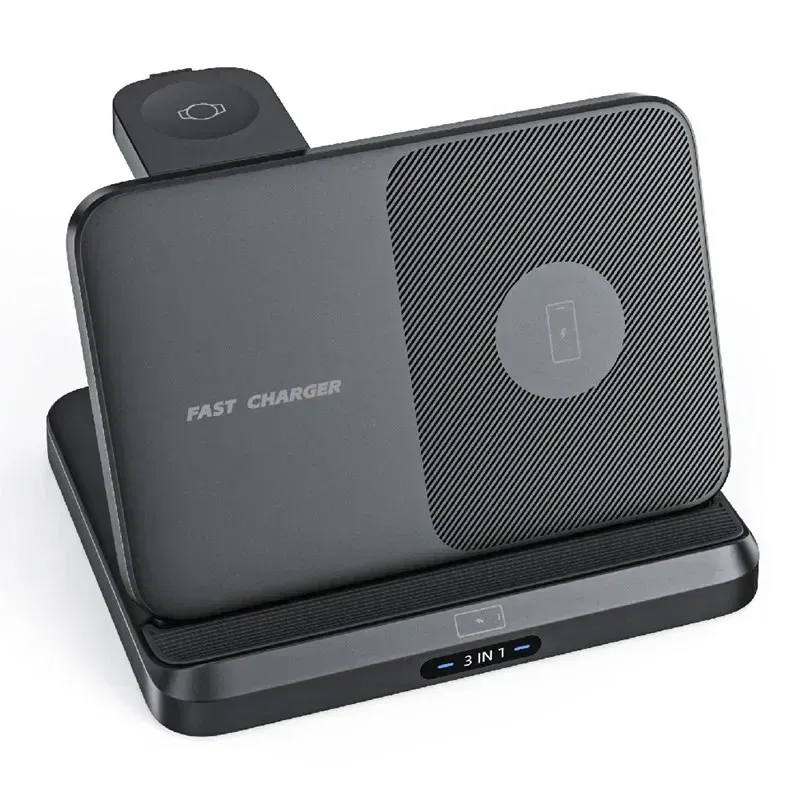 Support de charge sans fil 3 en 1 pour Samsung Z Fold8, Z Flip8, S26, S25, Galaxy Watch Ultra, Buds2, station de charge rapide pliable. 9