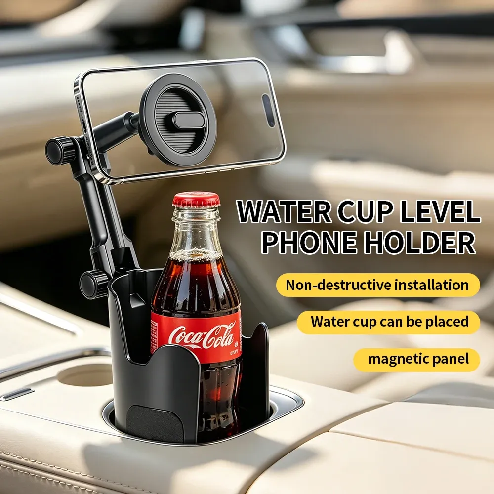 Le title is already in French, so I'll produce a clean, professional version of it, removing the spammy repetition.
Support magnétique 360° pour téléphone, à fixer sur porte-gobelet de voiture