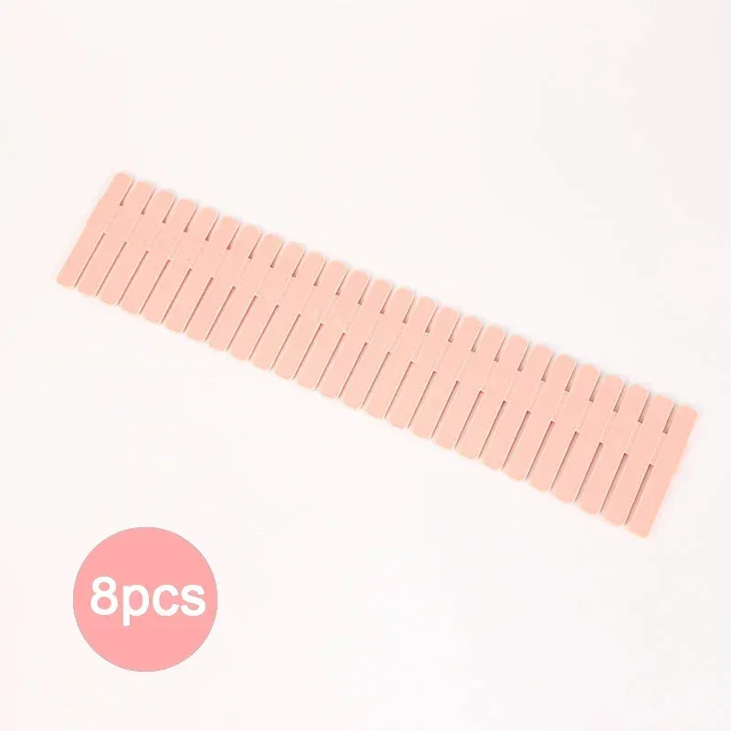 Séparateurs de tiroir réglables (lot de 4 ou 8), cloisons de rangement pour chaussettes, sous-vêtements et cosmétiques 13