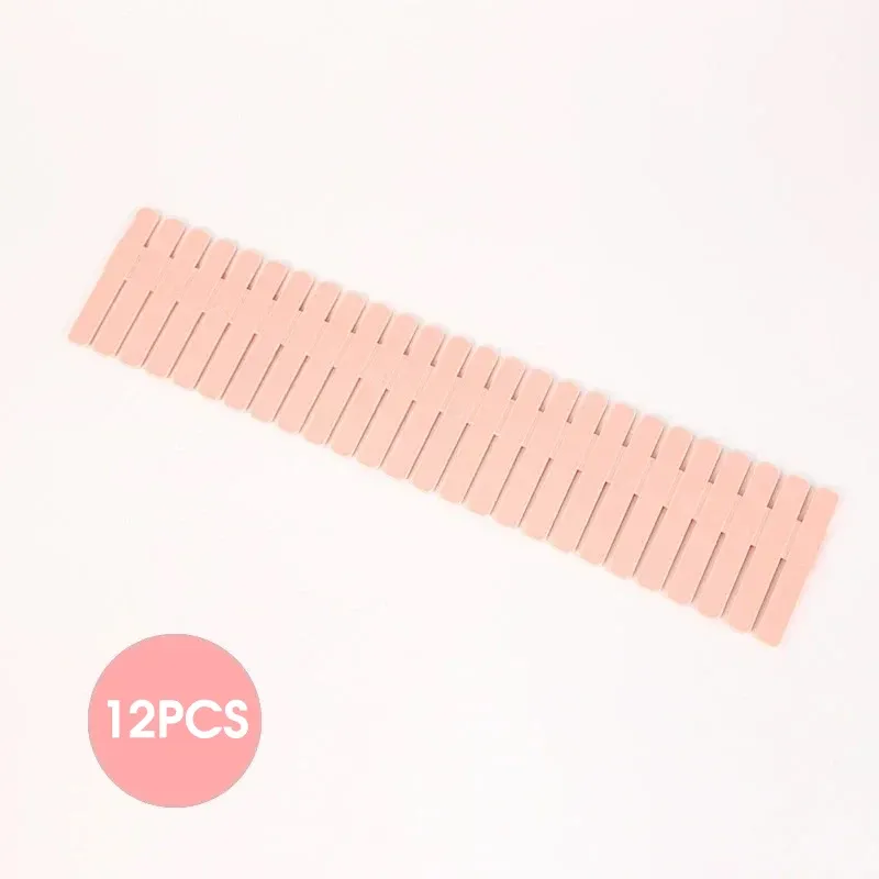 Séparateurs de tiroir réglables (lot de 4 ou 8), cloisons de rangement pour chaussettes, sous-vêtements et cosmétiques 8