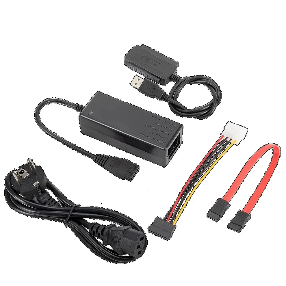 Câble adaptateur USB 3.0 vers IDE/SATA 3 en 1 avec alimentation secteur pour disque dur SSD et HDD 2,5 et 3,5 pouces, compatible Windows et Mac 6