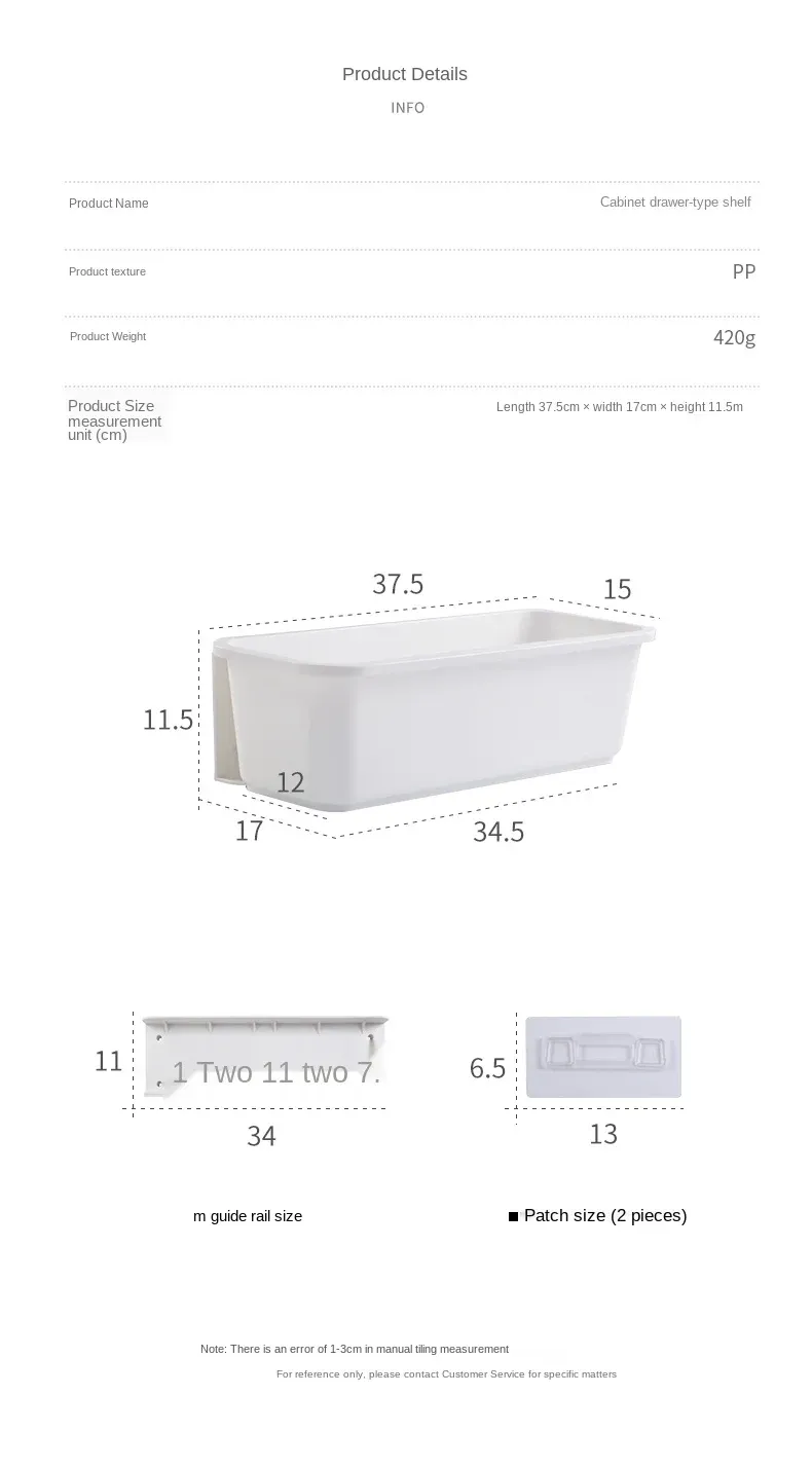 Détail des compartiments de rangement