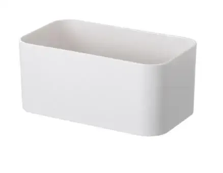 Organisateur mural pour table de maquillage avec boîte de rangement, étagère adhésive, crochet et support de rangement pour cuisine et salle de bain 10