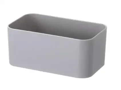 Organisateur mural pour table de maquillage avec boîte de rangement, étagère adhésive, crochet et support de rangement pour cuisine et salle de bain 9